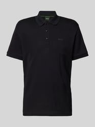 Relaxed Fit Poloshirt mit Label-Print Modell 'Paddy 7' von BOSS Green Schwarz - 45