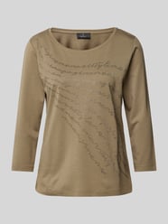 Shirt met 3/4-mouwen van Monari Groen - 39