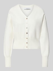 kardigan o kroju regular fit z dodatkiem wiskozy model 'Compact' od Topshop - 17