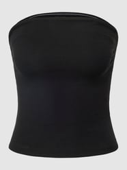 Bandeautop in effen design van Gina Tricot Zwart - 22