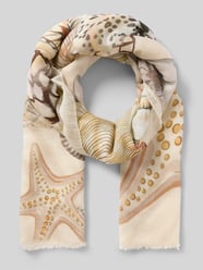 Sjaal van modalmix in all-over look van Marc Cain - 7