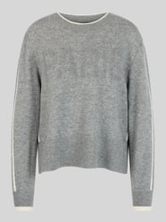 Pullover aus Wolle Alpaka mit Strukturlogo von Marc Cain - 33