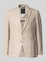 regular fit colbert van linnenmix van s.Oliver BLACK LABEL Beige - 22