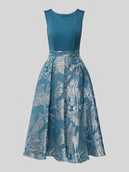 Cocktailkleid mit Rundhalsausschnitt von Swing Blau - 4