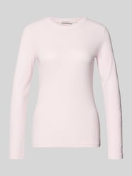 Slim Fit Langarmshirt aus Lyocell-Mix von Marc O'Polo Pink - 27
