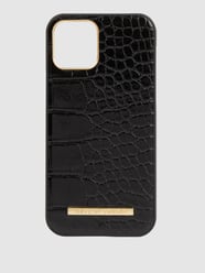Gsm-hoesje in krokolook - iPhone 12/12 Pro van Ideal of Sweden Zwart - 18