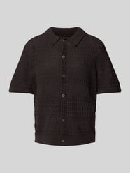 Regular fit gebreid shirt met knoopsluiting van Jack & Jones Premium - 39