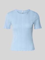 T-shirt o kroju slim fit z mieszanki bawełny model 'TENNA' od ONLY - 27
