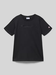 T-shirt w kroju regular fit z haftowanym logo od Champion - 11