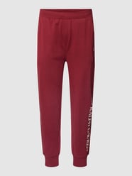 Sweatpants mit Label-Stitching von Polo Ralph Lauren Underwear Rot - 15