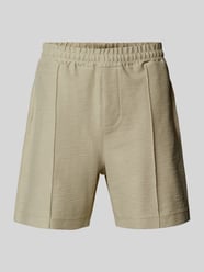 Shorts mit elastischem Bund und Gesäßtasche von JOOP! Collection Beige - 42