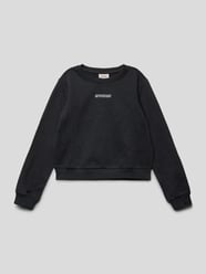 Sweatshirt mit Statement-Stitching von Only Schwarz - 10