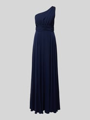 Abendkleid mit One-Shoulder-Träger von TROYDEN COLLECTION Blau - 9