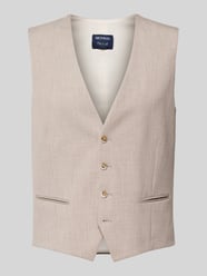 Slim Fit Weste mit Allover-Muster von MCNEAL Beige - 14