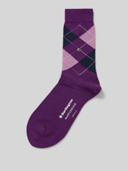 Socken mit Label-Detail Modell 'Marylebone' von Burlington Lila - 34