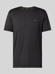 T-Shirt mit Label-Print von BOSS Green Schwarz - 3
