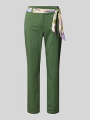 Chinosy o kroju slim fit z dodatkiem wiskozy od Christian Berg Woman - 40