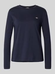 Shirt met lange mouwen, ronde hals en logostitching van Gant - 47