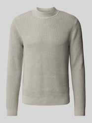 Gebreide pullover met ribboorden, model 'VIGGO' van Jack & Jones Premium Groen - 13