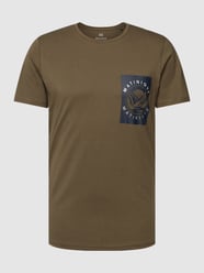 T-shirt z nadrukiem z logo model ‘Jermane’ od Matinique Brązowy - 28