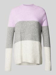 Regular fit gebreide pullover met katoen en colour-blocking van Tom Tailor Denim - 16