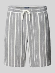 Shorts mit Streifenmuster von MCNEAL Blau - 25