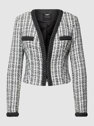 Jacke mit breitem Umschlag und Flechtdetails von Guess Schwarz - 21