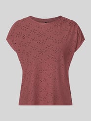 Relaxed Fit T-Shirt mit Ausbrenner-Effekt Model 'SMILLA' von ONLY Bordeaux - 44