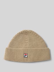 Beanie met labelstitching, model 'BIELLA' van FILA Beige - 18