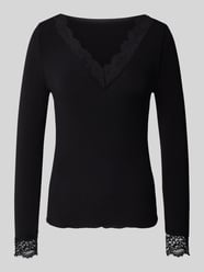 Slim Fit Langarmshirt aus Modal-Mix mit Woll-Anteil Modell 'SKYE' von VERO MODA - 2