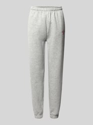 Regular Fit Sweatpants mit Label-Stitching Modell 'Maxime' von LeGer by Lena Gercke Grau - 40