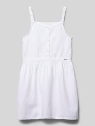Knielanges Kleid mit kurzer Knopfleiste und Label-Detail von Guess - 12