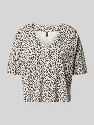 Boxy Fit Hemdbluse aus Viskose-Leinen-Mix Modell 'MYMILO' von VERO MODA Beige - 28