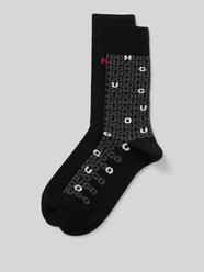 Socken mit Logo-Stitching im 2er-Pack von HUGO Schwarz - 34