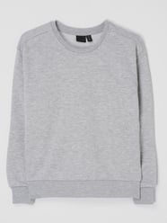 Sweatshirt van katoenmix, model 'Skyler' van Kabooki Grijs / zwart - 1