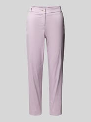 Spodnie materiałowe o kroju slim fit w skróconym kroju od Christian Berg Woman - 10