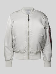 Bomberjacke mit Stehkragen von Alpha Industries Grau - 6