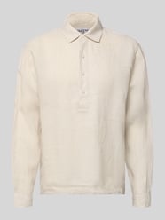 Regular Fit Freizeithemd aus Leinen mit Kentkragen von Jake*s Studio Men Beige - 15