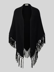 Poncho aus reiner Schurwolle mit Fransen Modell 'TORNADO' von Weekend Max Mara - 39