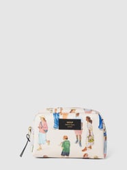 Kosmetiktasche mit Label-Patch Modell 'June' von WOUF Beige - 21