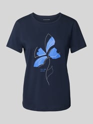 T-Shirt mit Frontprint von Tom Tailor Blau - 34