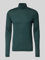 Wollen pullover met col van Roy Robson Groen - 7