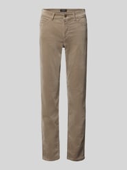 Schmale Hose aus Baumwoll-Mix mit Modal Anteil Modell 'SILEA' von Marc Cain Beige - 42