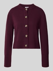 Vest met ronde hals van comma Bordeaux - 35