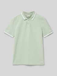 Regular Fit Poloshirt aus Baumwoll-Piqué mit Kontraststreifen von s.Oliver RED LABEL - 43