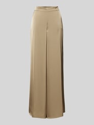 Wide fit stoffen broek met elastische band van V by Vera Mont Groen - 45