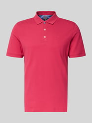 Slim Fit Poloshirt aus Baumwoll-Mix Modell 'Pete' von Brax Bordeaux - 35