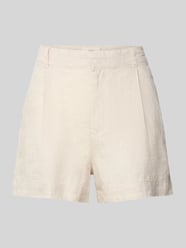 Regular Fit Leinenshorts mit Bundfalten von Gina Tricot - 40