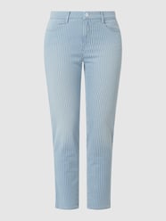 Korte slim fit jeans met stretch, model 'Mary' van Brax Blauw / turquoise - 33