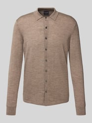 Wolljacke mit Kentkragen von Christian Berg Men Beige - 5